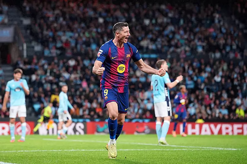 "هاتريك ليفاندوفسكي".. برشلونة يسقط سيلتا فيجو برباعية